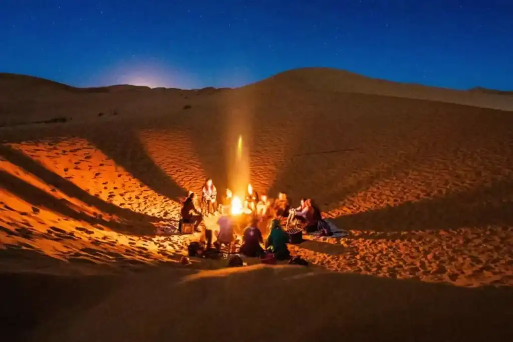 Bivouac nuit etoilee dunes Douz — bivouac douz sahara tunisie
