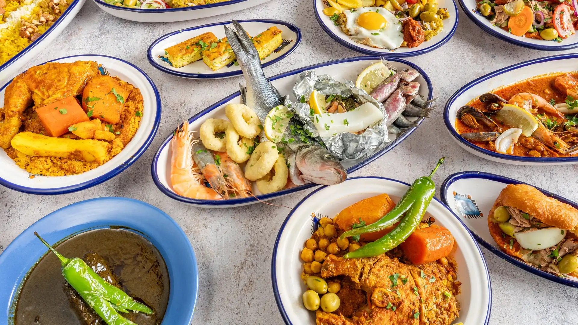 Dejeuner traditionnel tunisien